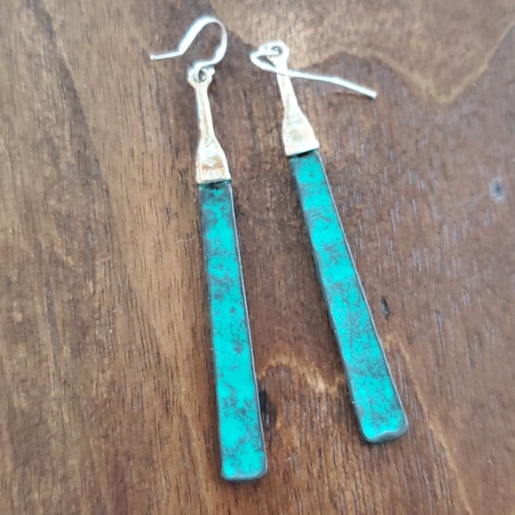 Jewelry - Rustic blue earrings